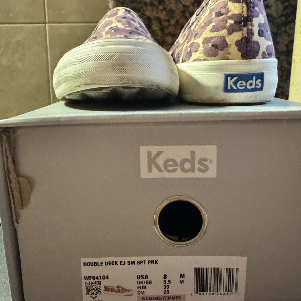 Keds Pink and Purple Animal Print Sneakers